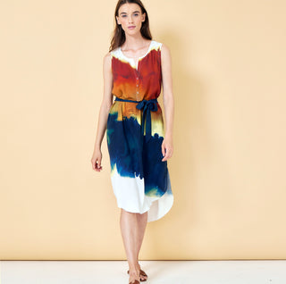go casual dress print