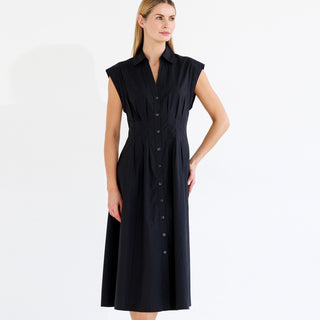 go cotton fit and flare dress