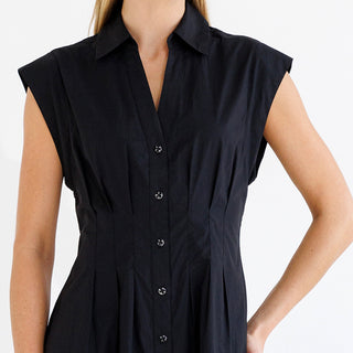 go cotton fit and flare dress