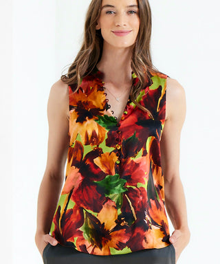 go button up shell print