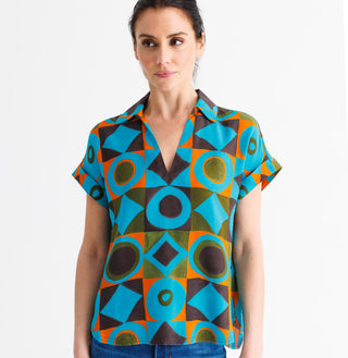 go polo top redux print