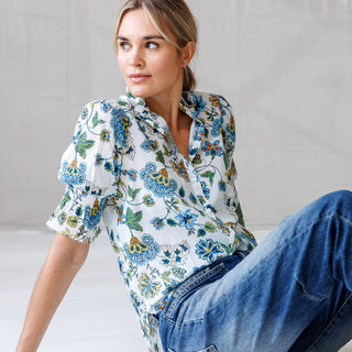 go cotton hannah top print
