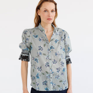 go cotton hannah top border print