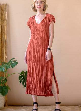 go crinkle cut tee dress
