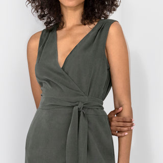 go it's a wrap capri jumpsuit