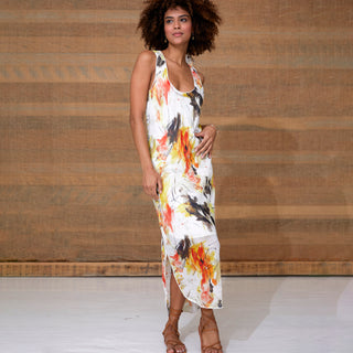 go double exposure dress print