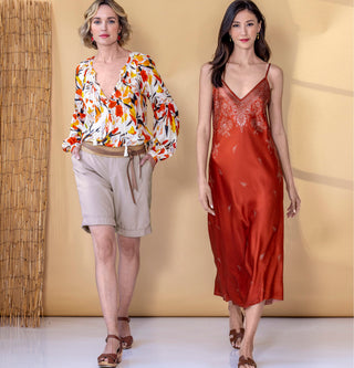 go slip dress print