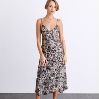 go slip dress print