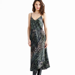 go slip dress print