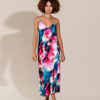 go slip dress print