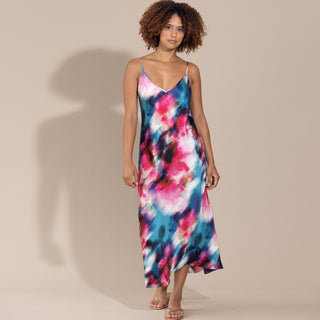 go slip dress print