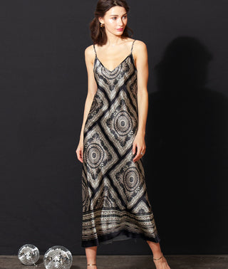 ICONIC go slip dress print