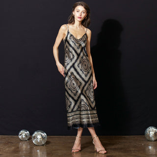 ICONIC go slip dress print