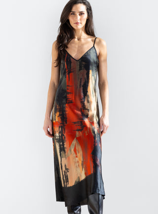 ICONIC go slip dress print