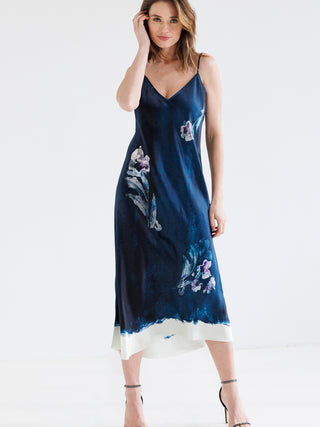 go slip dress print