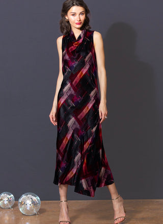 go velvet jet set dress print