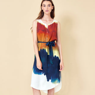 go casual dress print