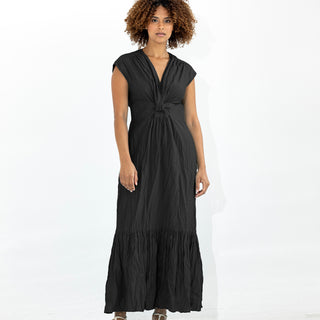 go crinkle cut twist dress