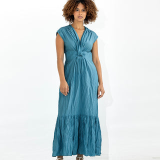 go crinkle cut twist dress