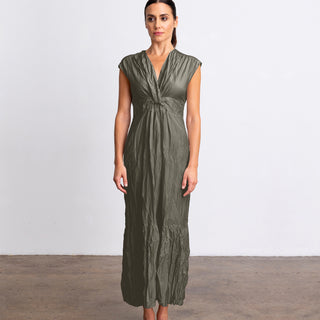 go crinkle cut twist dress