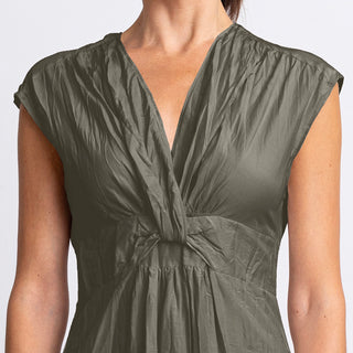 go crinkle cut twist dress