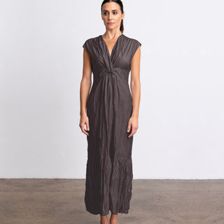 go crinkle cut twist dress