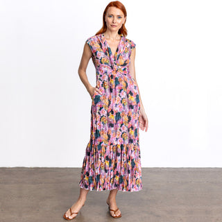 go crinkle cut twist dress print