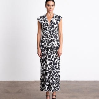 go crinkle cut twist dress print