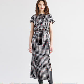 go slouch dress print