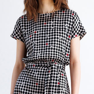go slouch dress print