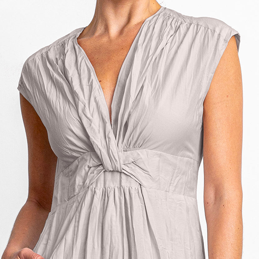 go crinkle cut twist dress Sand / 4
