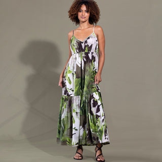 go santorini dress print