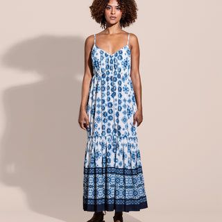 go santorini dress print