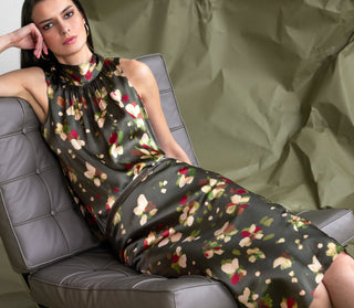 ICONIC go luxe bias skirt print