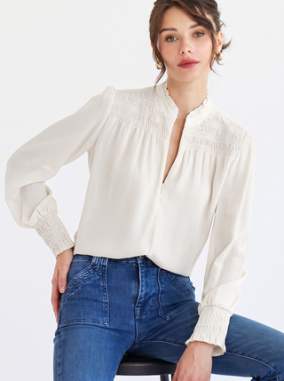 Archive Sale | go smocked soft spoken blouse
