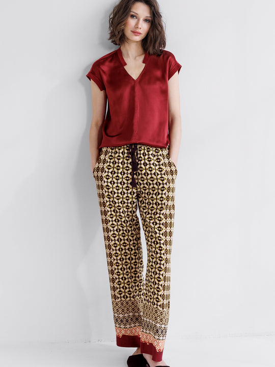 go wide angle pant print