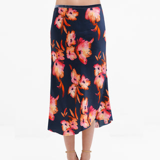 ICONIC go luxe bias skirt print