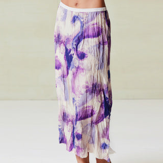 go crinkle cut skirt print