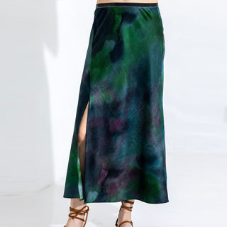go slit the difference skirt print