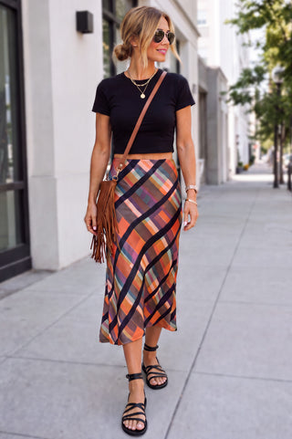 go slope skirt print