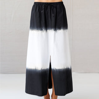 go cotton full swing dip-dye skirt