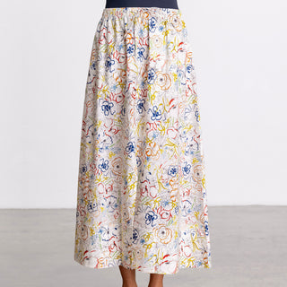 go cotton full swing skirt print