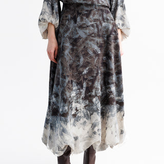 go bubbled up skirt print