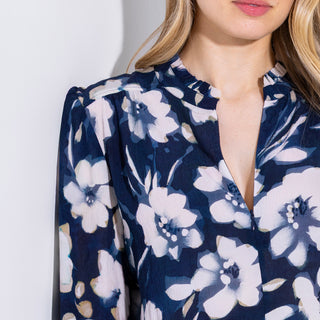 go soft spoken blouse print