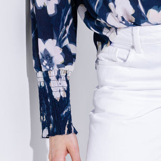 go soft spoken blouse print