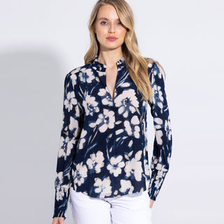 go soft spoken blouse print