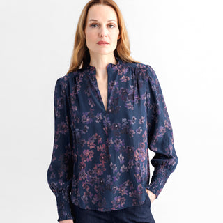 go soft spoken blouse print