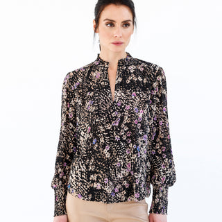 go soft spoken blouse print