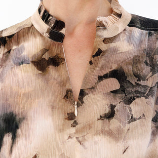 go soft spoken blouse print