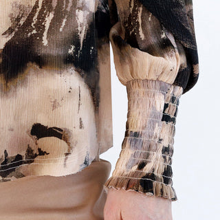 go soft spoken blouse print